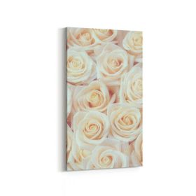 Olla 11632DD Çiçek Görseli Dikey Dar 30x60 cm Kanvas Tablo