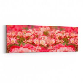 Olla 11635YI Çiçek Görseli Yatay İnce 90x30 cm Kanvas Tablo