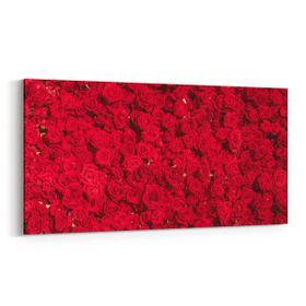 Olla 11639YD Çiçek Görseli Yatay Dar 60x30 cm Kanvas Tablo