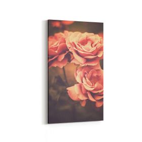 Olla 11645DD Çiçek Görseli Dikey Dar 30x60 cm Kanvas Tablo