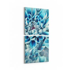 Olla 11649K2D Çiçek Görseli Kare 2 Parça Dikey 30x65 cm Kanvas Tablo