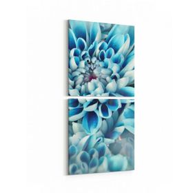 Olla 11649K2D Çiçek Görseli Kare 2 Parça Dikey 30x65 cm Kanvas Tablo