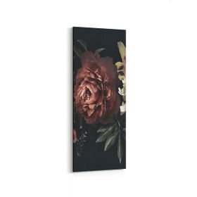 Olla 11762DI Çiçek Görseli Dikey İnce 30x90 cm Kanvas Tablo