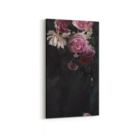 Olla 11763DD Çiçek Görseli Dikey Dar 30x60 cm Kanvas Tablo