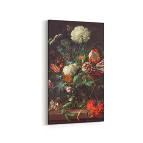 Olla 11766DD Çiçek Görseli Dikey Dar 30x60 cm Kanvas Tablo