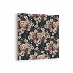 Olla 11773K Çiçek Görseli Kare 25x25 cm Kanvas Tablo