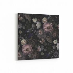 Olla 11775K Çiçek Görseli Kare 25x25 cm Kanvas Tablo