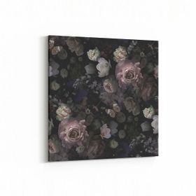 Olla 11775K Çiçek Görseli Kare 25x25 cm Kanvas Tablo