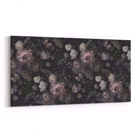 Olla 11775YD Çiçek Görseli Yatay Dar 60x30 cm Kanvas Tablo