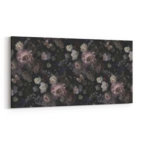 Olla 11775YD Çiçek Görseli Yatay Dar 60x30 cm Kanvas Tablo