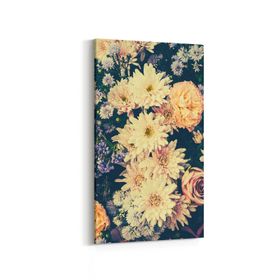 Olla 11778YD Çiçek Görseli Yatay Dar 60x30 cm Kanvas Tablo
