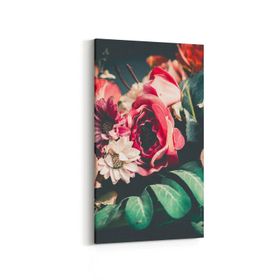 Olla 11781DD Çiçek Görseli Dikey Dar 30x60 cm Kanvas Tablo