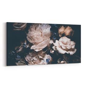 Olla 11784YD Çiçek Görseli Yatay Dar 60x30 cm Kanvas Tablo