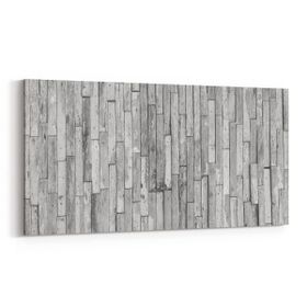 Olla 11982YD Ahşap Desen Görseli Yatay Dar 60x30 cm Kanvas Tablo