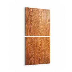 Olla 11990K2D Ahşap Desen Görseli Kare 2 Parça Dikey 30x65 cm Kanvas Tablo