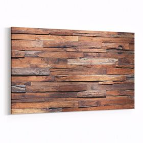 Olla 11993Y Ahşap Desen Görseli Yatay 30x20 cm Kanvas Tablo