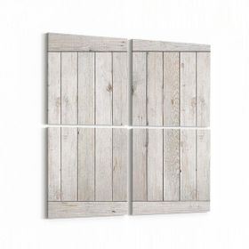 Olla 11994K4 Ahşap Desen Görseli Kare 4 Parça 65x65 cm Kanvas Tablo