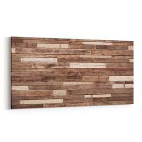 Olla 11998YD Ahşap Desen Görseli Yatay Dar 60x30 cm Kanvas Tablo