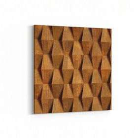 Olla 12001K Ahşap Desen Görseli Kare 25x25 cm Kanvas Tablo