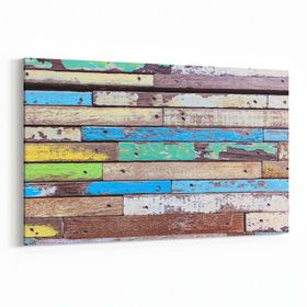 Olla 12003Y Ahşap Desen Görseli Yatay 30x20 cm Kanvas Tablo