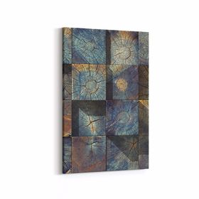 Olla 12008D Ahşap Desen Görseli Dikey 20x30 cm Kanvas Tablo