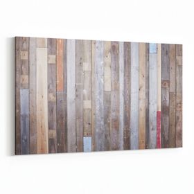 Olla 12009Y Ahşap Desen Görseli Yatay 30x20 cm Kanvas Tablo