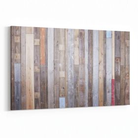 Olla 12009Y Ahşap Desen Görseli Yatay 30x20 cm Kanvas Tablo
