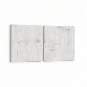 Olla 12020K2Y Ahşap Desen Görseli Kare 2 Parça Yatay 65x30 cm Kanvas Tablo