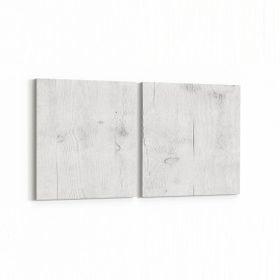 Olla 12020K2Y Ahşap Desen Görseli Kare 2 Parça Yatay 65x30 cm Kanvas Tablo