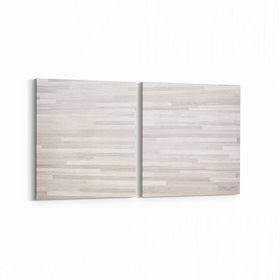 Olla 12031K2Y Ahşap Desen Görseli Kare 2 Parça Yatay 65x30 cm Kanvas Tablo