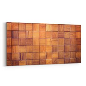 Olla 12032YD Ahşap Desen Görseli Yatay Dar 60x30 cm Kanvas Tablo