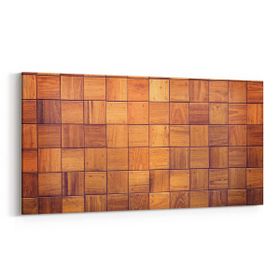 Olla 12032YD Ahşap Desen Görseli Yatay Dar 60x30 cm Kanvas Tablo