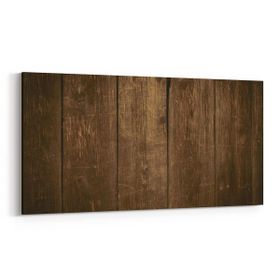 Olla 12037YD Ahşap Desen Görseli Yatay Dar 60x30 cm Kanvas Tablo