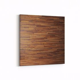 Olla 12041K Ahşap Desen Görseli Kare 25x25 cm Kanvas Tablo