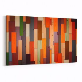 Olla 12047Y Ahşap Desen Görseli Yatay 30x20 cm Kanvas Tablo