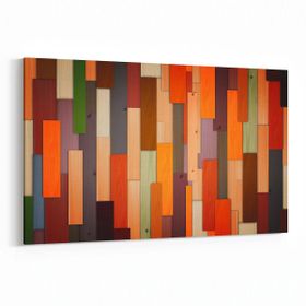 Olla 12047Y Ahşap Desen Görseli Yatay 30x20 cm Kanvas Tablo