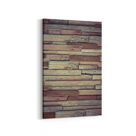 Olla 12053D Ahşap Desen Görseli Dikey 20x30 cm Kanvas Tablo