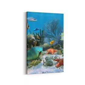 Olla 12056D Akvaryum Balık Görseli Dikey 20x30 cm Kanvas Tablo