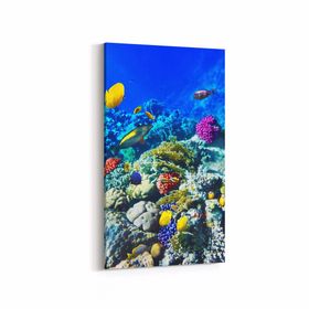 Olla 12075DD Akvaryum Balık Görseli Dikey Dar 30x60 cm Kanvas Tablo