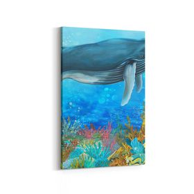 Olla 12085D Akvaryum Balık Görseli Dikey 20x30 cm Kanvas Tablo