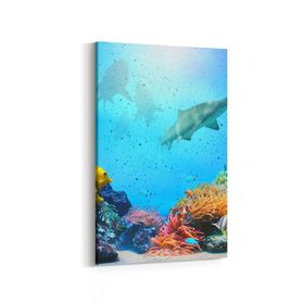 Olla 12089D Akvaryum Balık Görseli Dikey 20x30 cm Kanvas Tablo