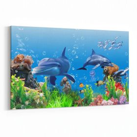 Olla 12102Y Akvaryum Balık Görseli Yatay 30x20 cm Kanvas Tablo
