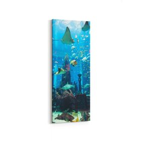 Olla 12108DI Akvaryum Balık Görseli Dikey İnce 30x90 cm Kanvas Tablo