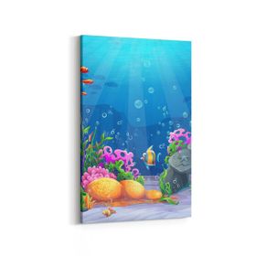Olla 12146D Akvaryum Balık Görseli Dikey 20x30 cm Kanvas Tablo