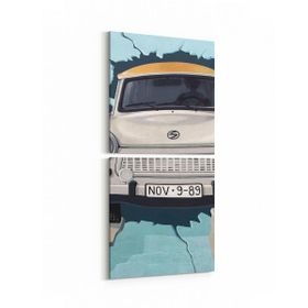Olla 12226K2D Araç Görseli Kare 2 Parça Dikey 30x65 cm Kanvas Tablo
