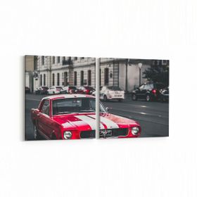 Olla 12238K2Y Araç Görseli Kare 2 Parça Yatay 65x30 cm Kanvas Tablo