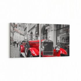 Olla 12275K2Y Araç Görseli Kare 2 Parça Yatay 65x30 cm Kanvas Tablo