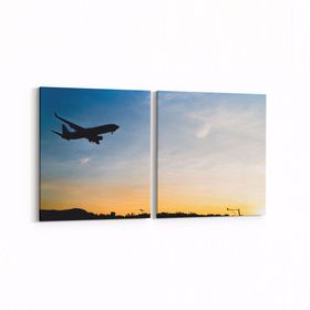 Olla 12342K2Y Araç Görseli Kare 2 Parça Yatay 65x30 cm Kanvas Tablo