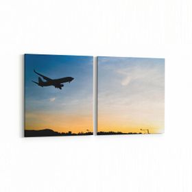 Olla 12342K2Y Araç Görseli Kare 2 Parça Yatay 65x30 cm Kanvas Tablo