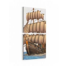 Olla 12398K2D Araç Görseli Kare 2 Parça Dikey 30x65 cm Kanvas Tablo
